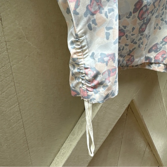 Anthropologie Medium Hologram Tank Annette Crop Top Yoga Leopard Free People - Picture 3 of 8